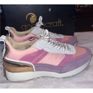 Goosecraft Pink Dane Sneakers Msrp $175 Size Euro 41/US 10 New